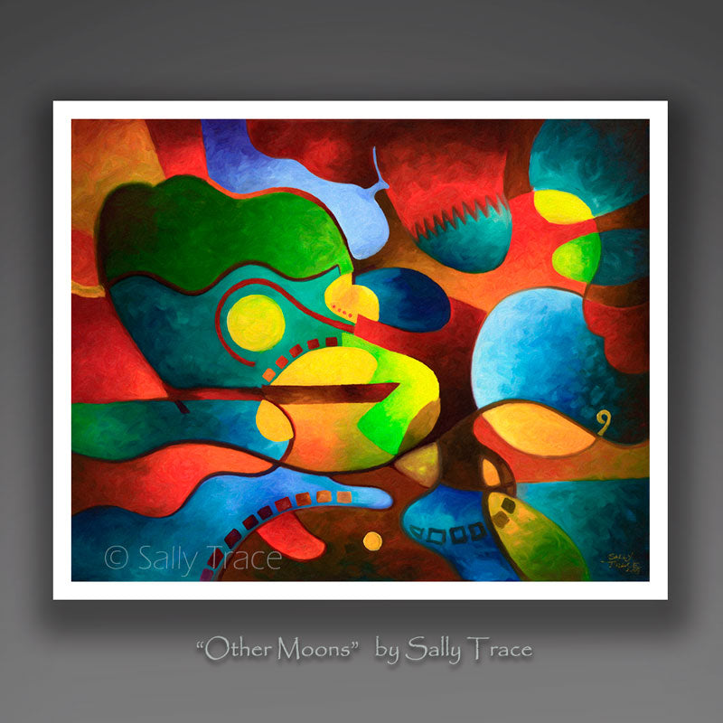 "Other Moons" by Sally Trace, Pigment Prints on Canvas or Paper