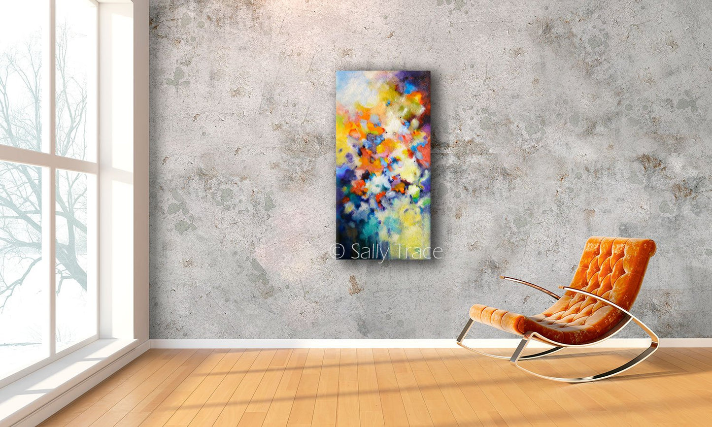 Higher Vibration, giclee print on canvas by Sally Trace, Modern art for sale, contemporary abstract art, art for sale by artist