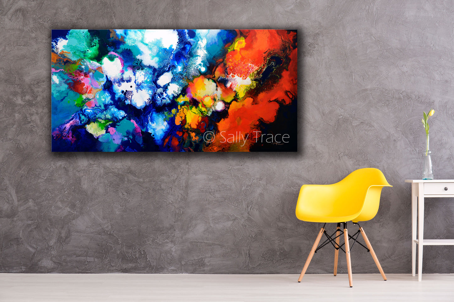 "The Beauty in Contrast" Giclee Prints from the Original Abstract Painting by Sally Trace