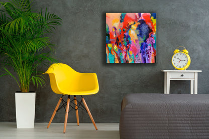Blackbird by Sally Trace, living room modern wall art painting.