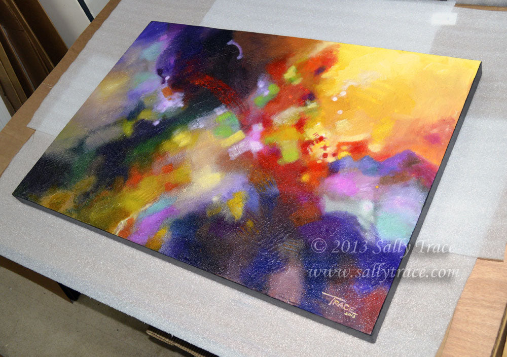 Abstract art painting by Sally Trace Points of Light