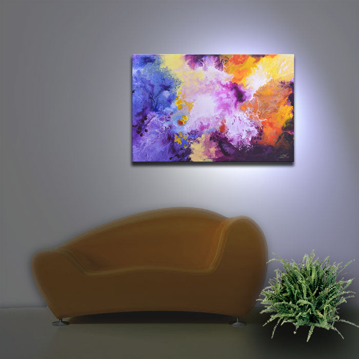 Stellar Nursery, giclee prints from my abstract, fluid original painting by Sally Trace