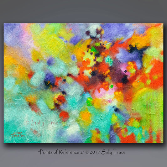 Points of Reference 2, original abstract textured painting