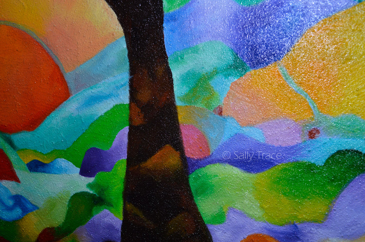 "Tree of Joy" by Sally Trace, detail