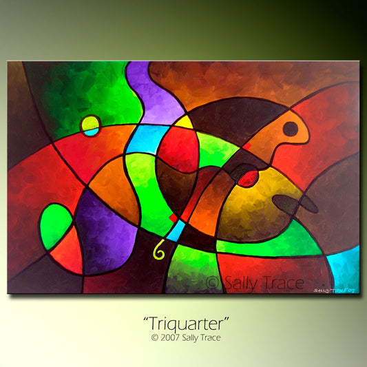 "Triquarter" Original Painting, Sold