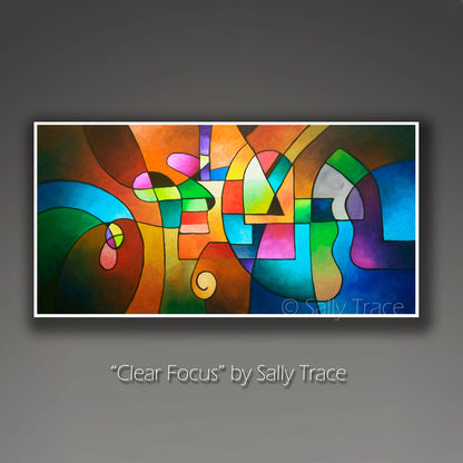 "Clear Focus" giclee prints on rolled paper or stretched canvas, by Sally Trace