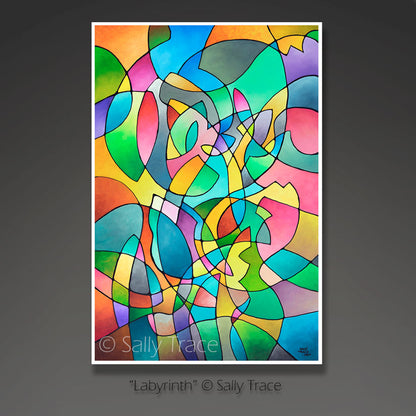 "Labyrinth"  Stretched Canvas or Archival Paper Prints