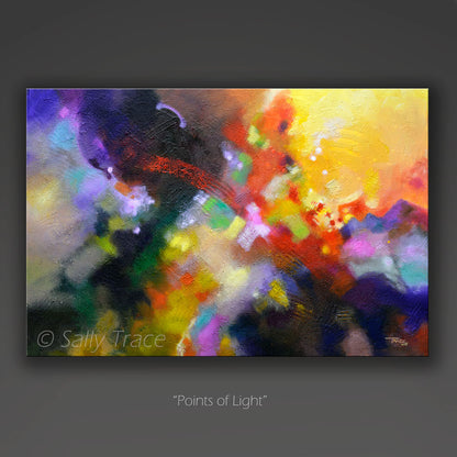 "Points of Light" by Sally Trace prints on canvas or paper, from the original painting