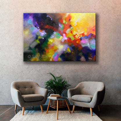 "Points of Light" by Sally Trace prints on canvas or paper, from the original painting