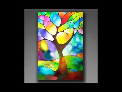"Singing Tree" Original Abstract Painting Commission
