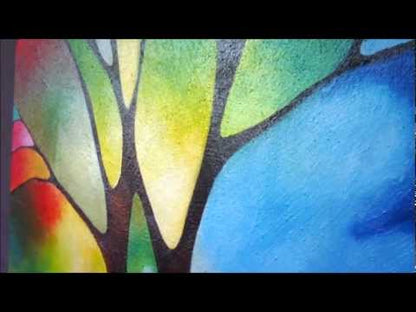 A video of Sally's original painting "Two Trees"