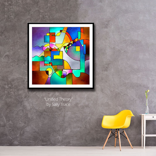"Unified Theory" Geometric Art Prints on Stretched Canvas or Archival Paper