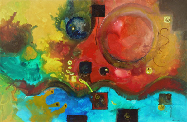Come Back to Me, Original Abstract Painting, Sold