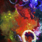 Convergence, fluid art original pour painting by Sally Trace