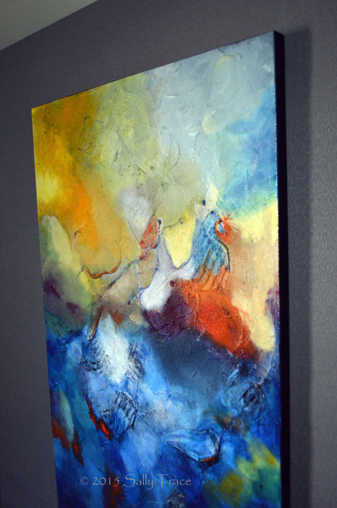 Strata 2, Original Abstract Textured Painting, Sold