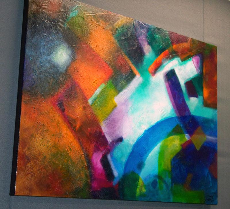 Declaration, original abstract painting by Sally Trace