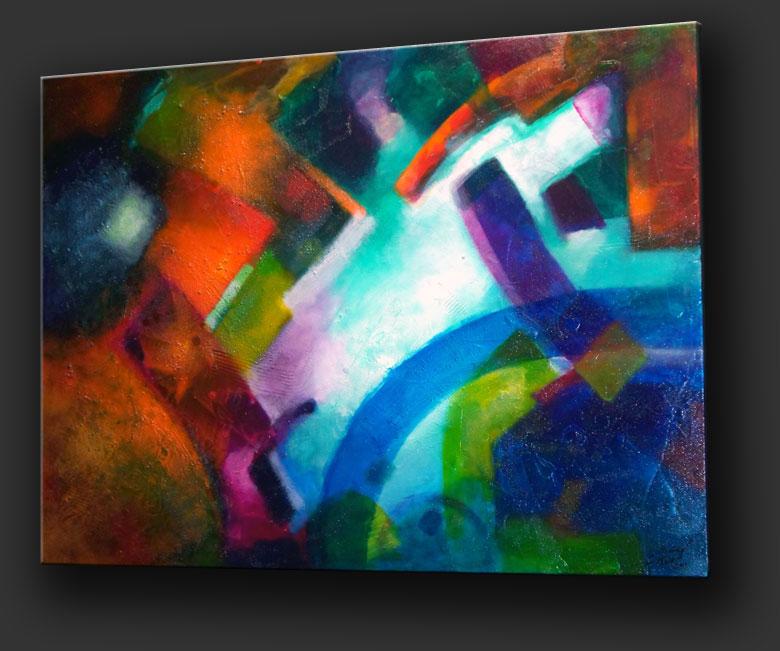 Declaration, original abstract painting by Sally Trace