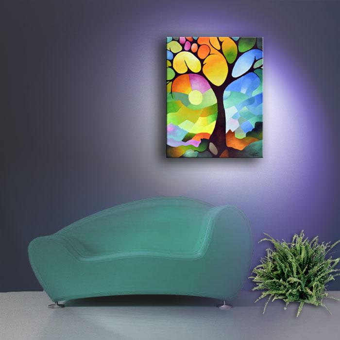 Dreaming Tree, giclee prints on canvas by Sally Trace 