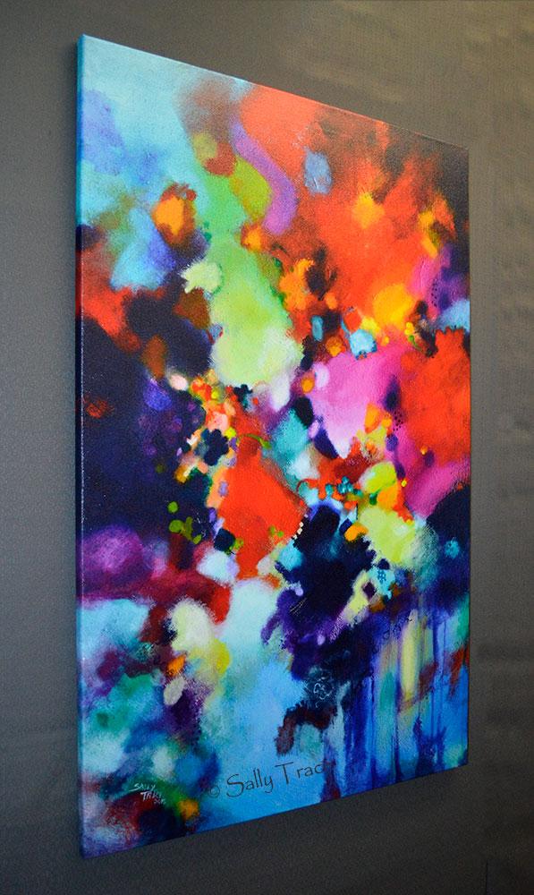 Exultation, abstract painting giclee art print by Sally Trace