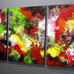 Hold On original triptych abstract fluid painting Sally Trace 