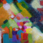 Abstract art color field painting by Sally Trace, detail