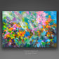 Contemporary art giclee prints on canvas from my original abstract painting "Garden Rapture" Abstract art on canvas for sale, these canvas giclee prints are made from my original colorful abstract garden art painting "Garden Rapture", colorful abstract garden wall art for the living room, office decor, living room decor