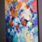 Higher Vibration, original abstract textured painting by Sally Trace