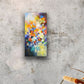"Higher Vibration", Original Abstract Vertical Textured Painting by Sally Trace, Sold
