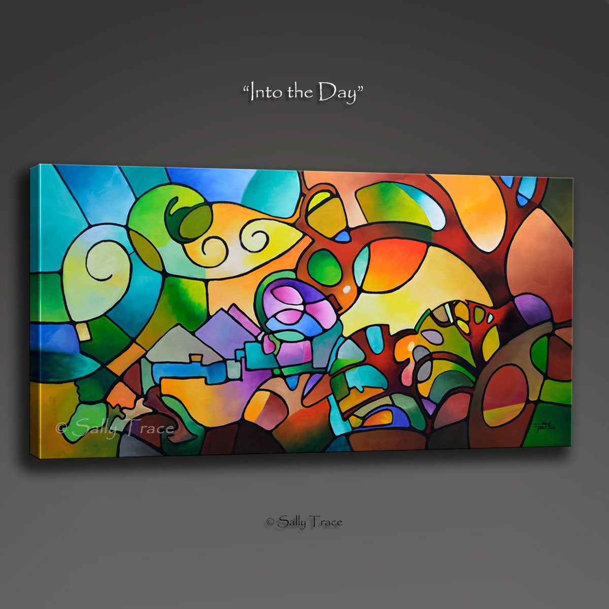 Into the Day, canvas giclee prints made from the original painting by Sally Trace