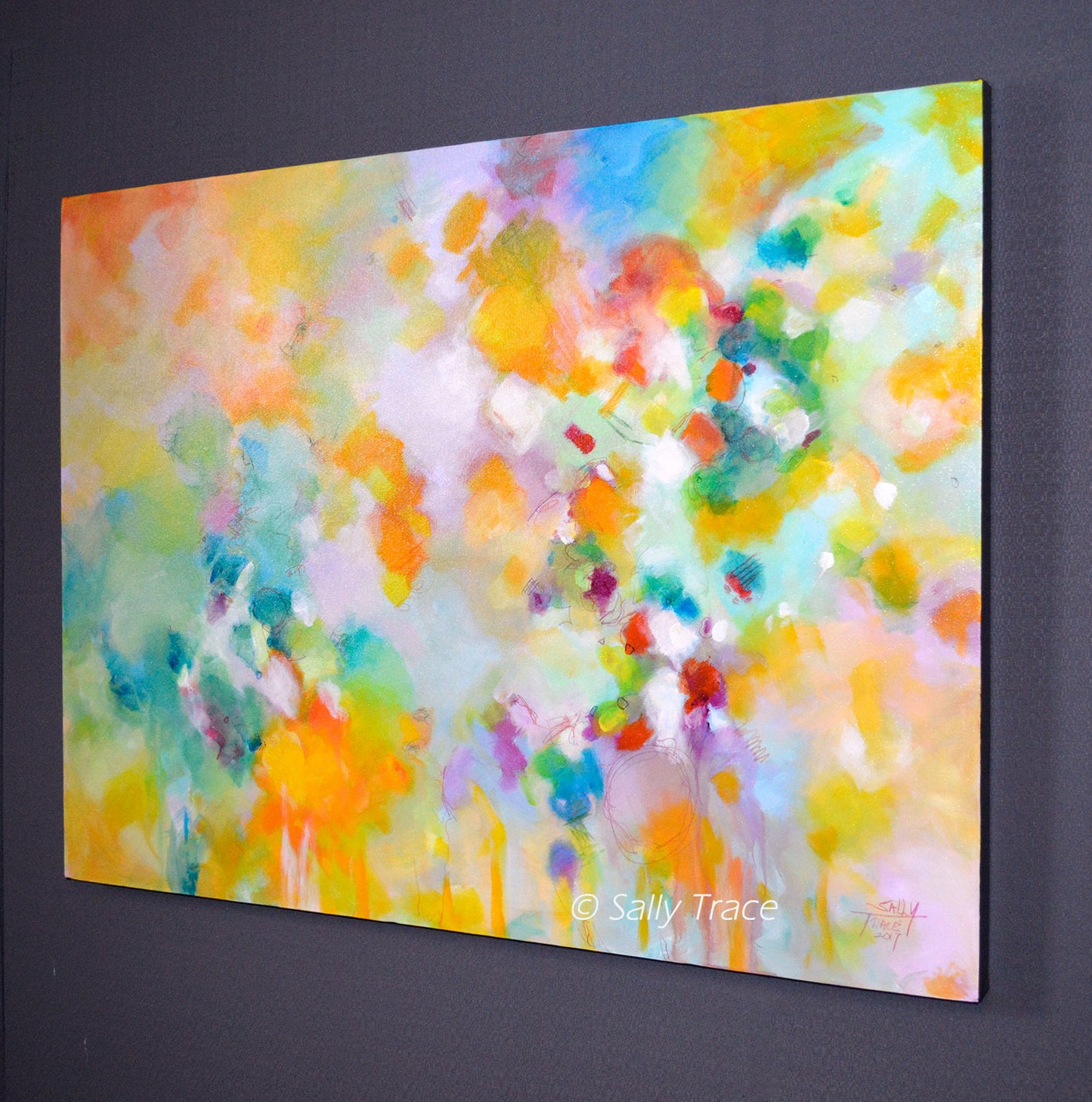 Modern art painting for sale "Lightness" by Sally Trace