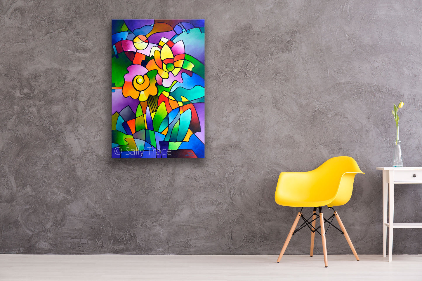Abstract painting by Sally Trace, Pinwheel Blooms, abstract paintings, contemporary paintings, abstract art paintings, contemporary art, contemporary abstract paintings, abstract art, colorful abstract art, modern art, modern paintings