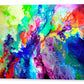 Fluid abstract paiting prints on canvas by Sally Trace "Touch Me Here"
