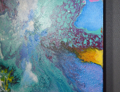 When the Angel Came, original abstract painting by Sally Trace