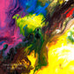 Ulysses 5, giclee prints on canvas from the original triptych fluid abstract painting by Sally Trace