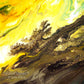 Ulysses 5, giclee prints on canvas from the original triptych fluid abstract painting by Sally Trace