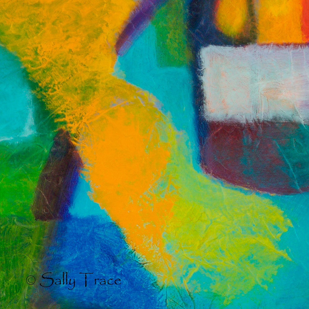 Contemporary abstract art by Sally Trace, "Attraction"
