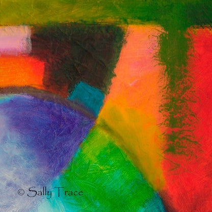 Contemporary abstract art by Sally Trace, "Attraction"