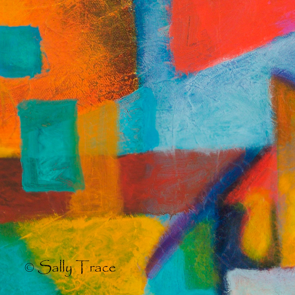 Contemporary abstract art by Sally Trace, "Attraction"