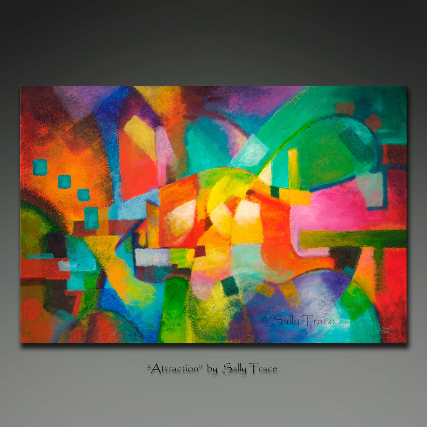 Third Level Harmonics Color Field Painting Giclee Print on Canvas – Sally  Trace Abstract Paintings