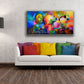 Large fine art canvas prints, canvas giclee prints by Sally Trace, "Big City", large wall art prints, modern art for the bedroom, contemporary modern living room wall art