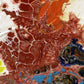 Contemporary modern abstract painting "Biodiversity:, earth art, by Sally Trace