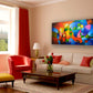 Modern original abstract painting for sale by Sally Trace "Clarity of focus"