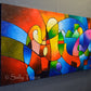 Modern original abstract painting for sale by Sally Trace "Clarity of focus"