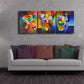 Clear Focus 2, canvas giclee print set from my original abstract triptych paintings