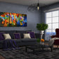Clear Focus 2, canvas giclee print set from my original abstract triptych paintings