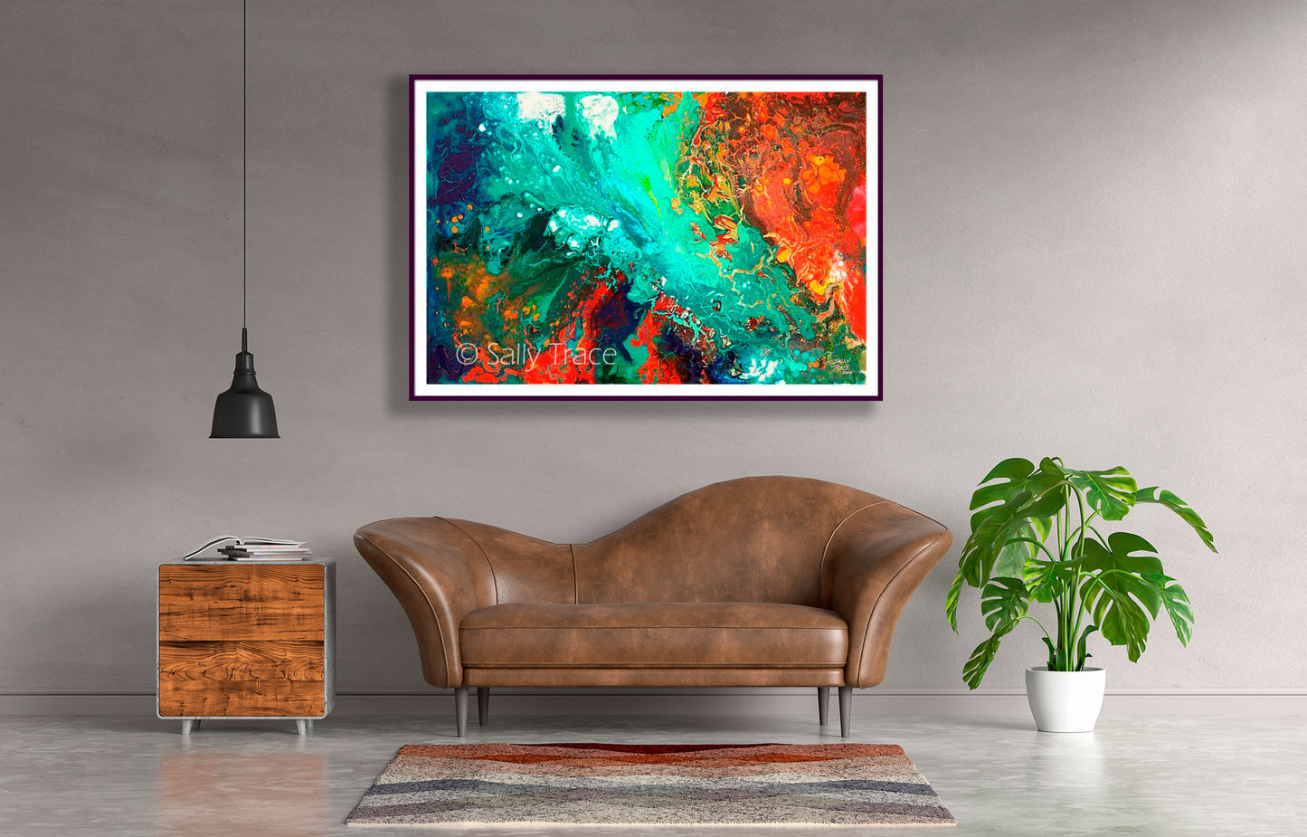 "Coastal Migration," Canvas Prints and Paper Prints from my Abstract Fluid Pour Painting