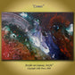 Comet, fluid space art abstract painting by Sally Trace