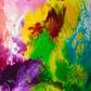 Coming Alive, original pour painting fluid art by Sally Trace