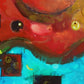 Fluid free form abstract painting, Come Back to Me by Sally Trace
