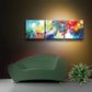 Holding the High Watch, modern contemporary triptych abstract print set by Sally Trace